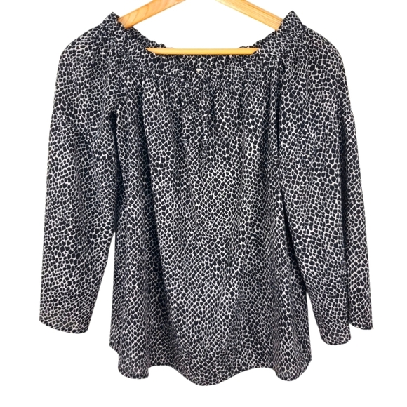 Michael Kors Black and White Patterned Blouse. MED. G0088 - Picture 1 of 9